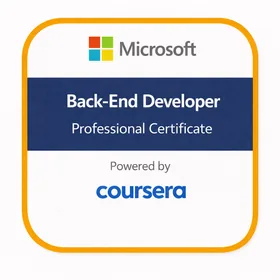 Microsoft Back-End Developer badge