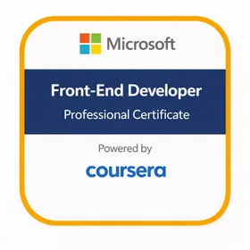 Microsoft Front-End Developer badge